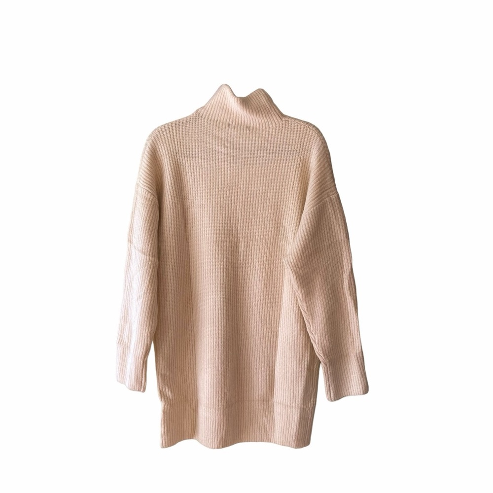Btfbm women’s ribbed long sleeve turtleneck sweater dress Solid apricot … - Picture 5 of 8